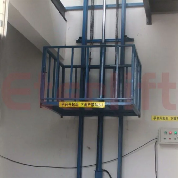 Guide Rail Type Cargo Lift Table