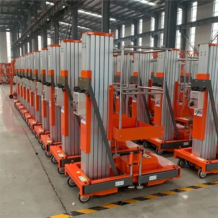 Mobilās elektriskās hidrauliskās alumīnija kāpnes