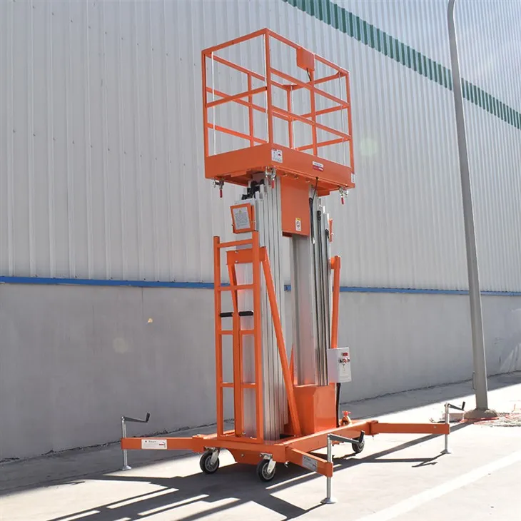 Stumj ap alumīnija masta pacēlāju