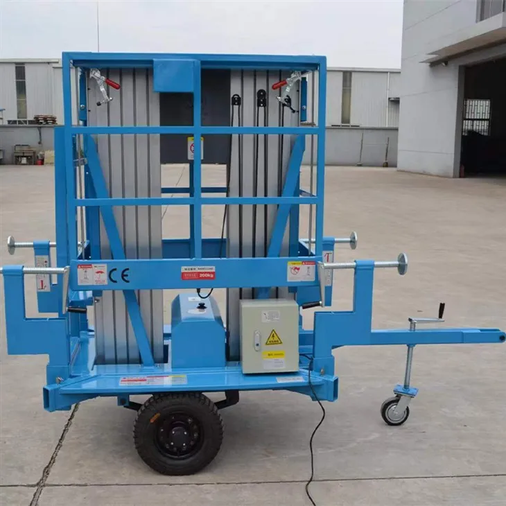 Velkamas alumīnija sakausējuma pacelšanas platformas