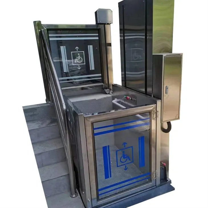 Ratiņkrēslu pacēlāja platformas lifts